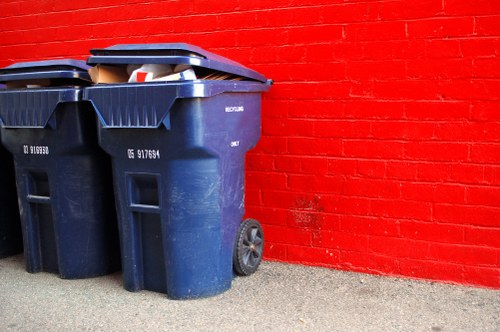 Recycling efforts during office clearance in Battersea
